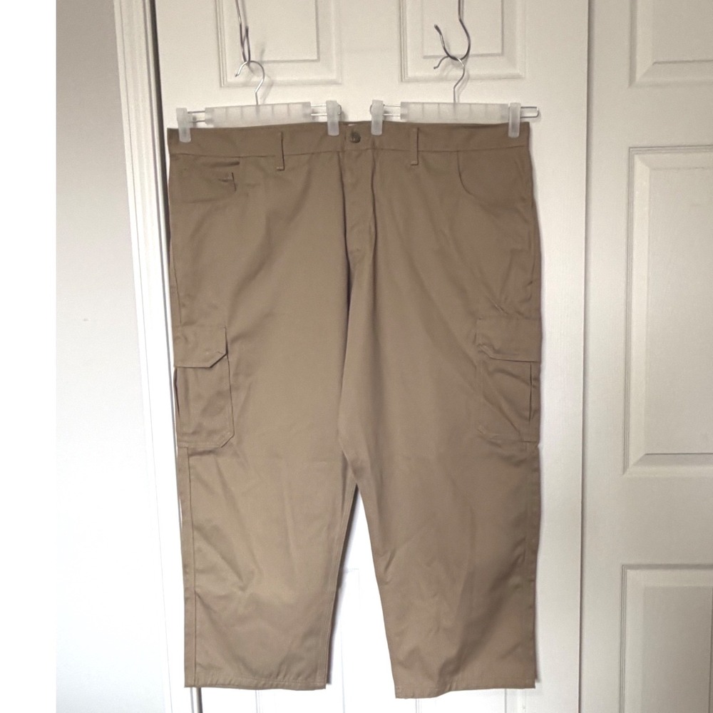 LAPCO FR Flame Resistant Cargo Work Pants Khaki 48x30 CAT 2 NFPA 2112 Cotton
